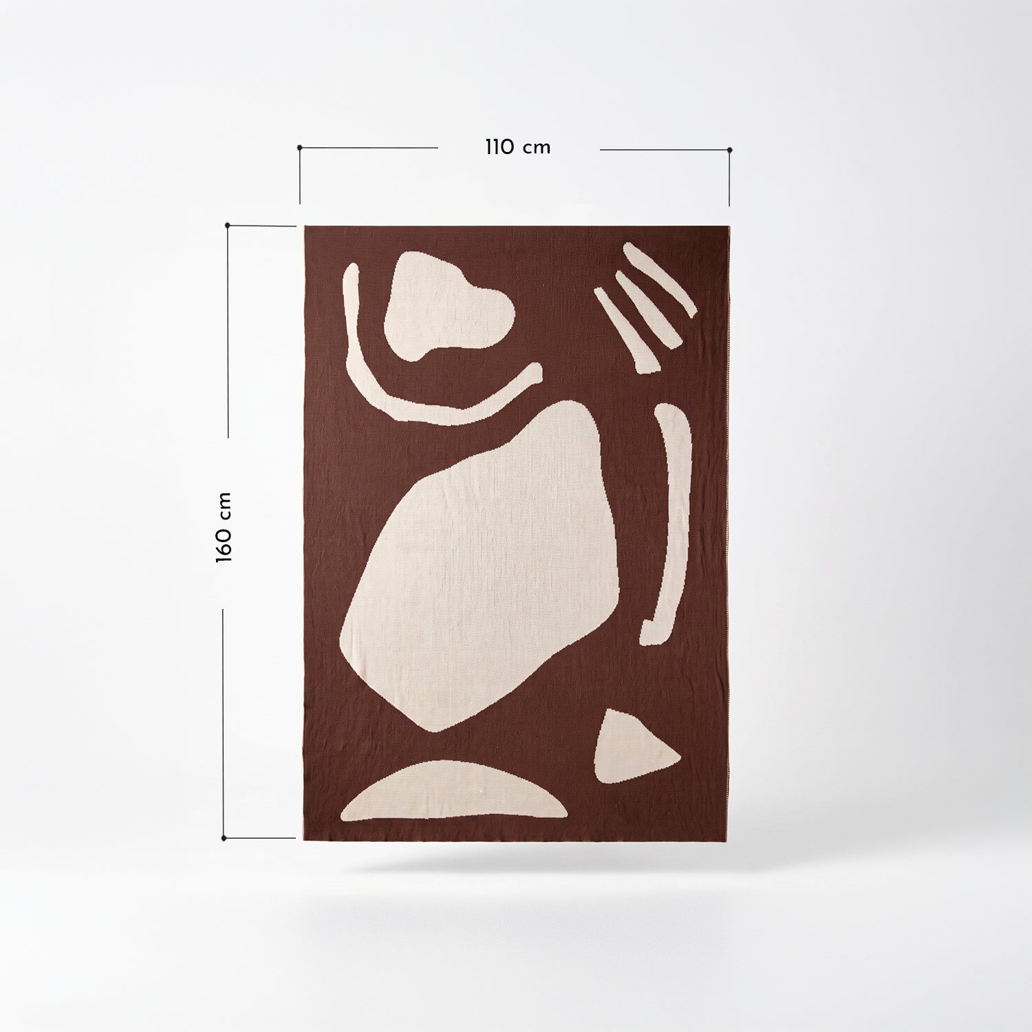 PREVENTA - Manta Abstracta Jacquard Café