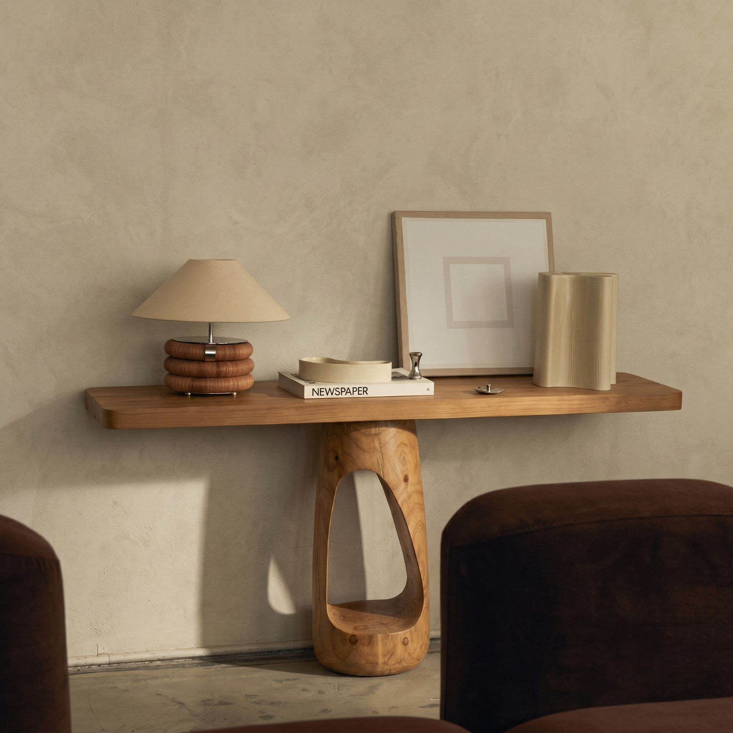 Mesa Arrimo Nido Madera Maciza Roble