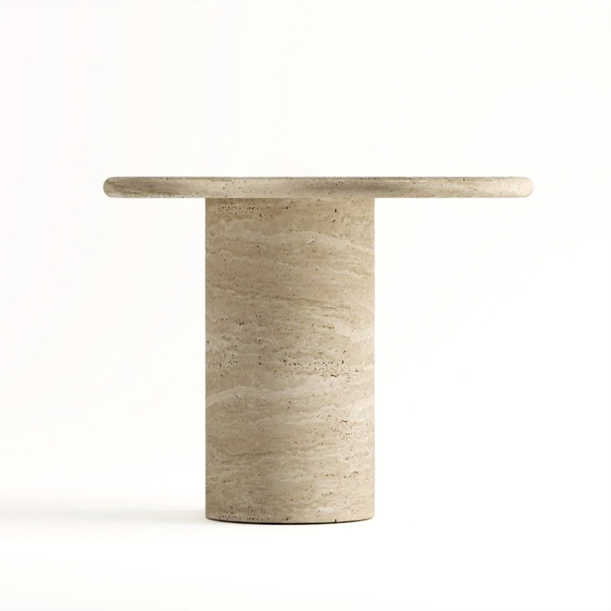 PREVENTA - Mesa Auxiliar Travertino Piedra Natural