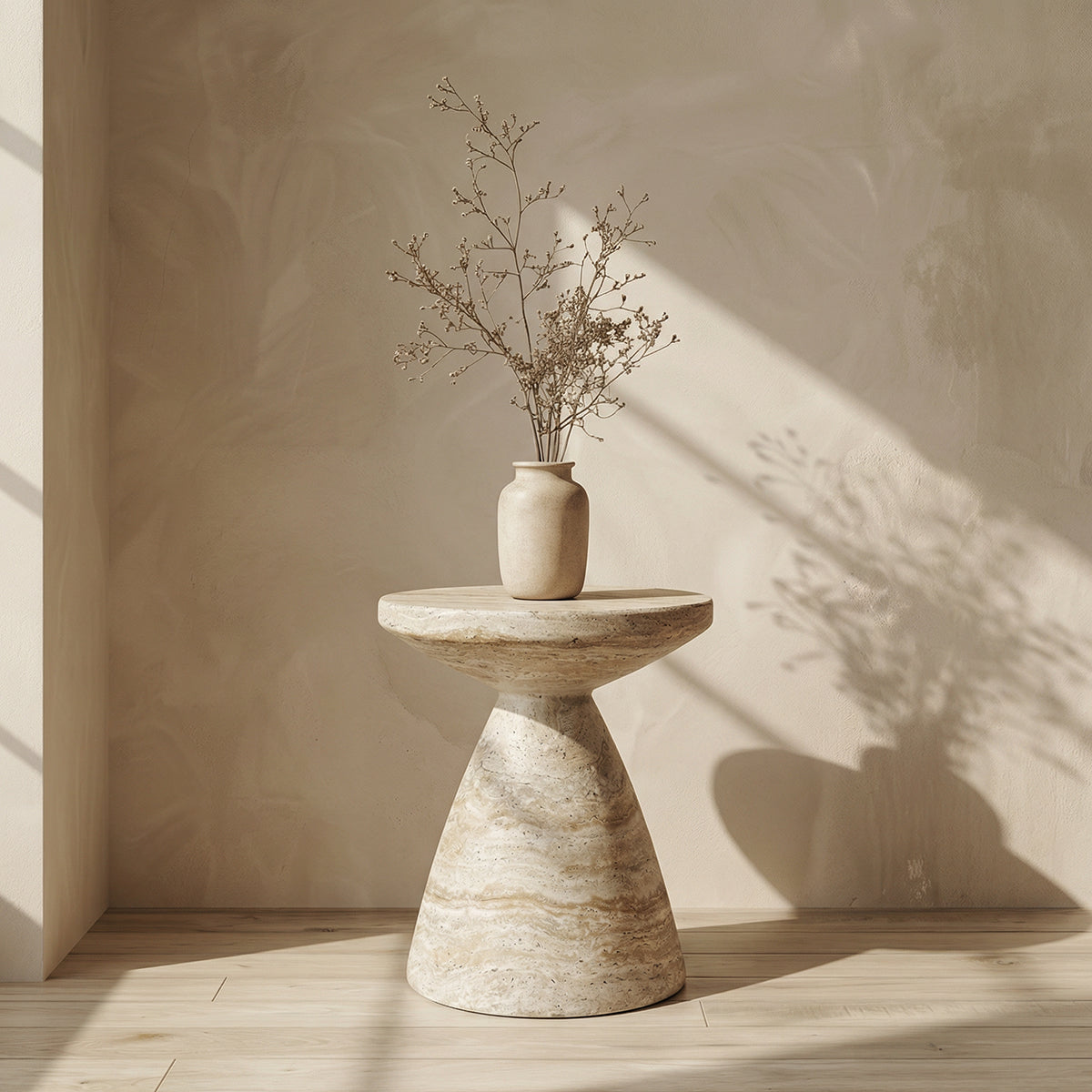 PREVENTA - Mesa Lateral Estilo Piedra Zahara