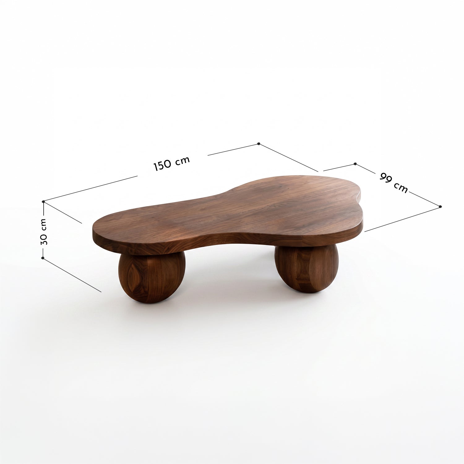 PREVENTA - Mesa de Centro Nube Sphere de Madera