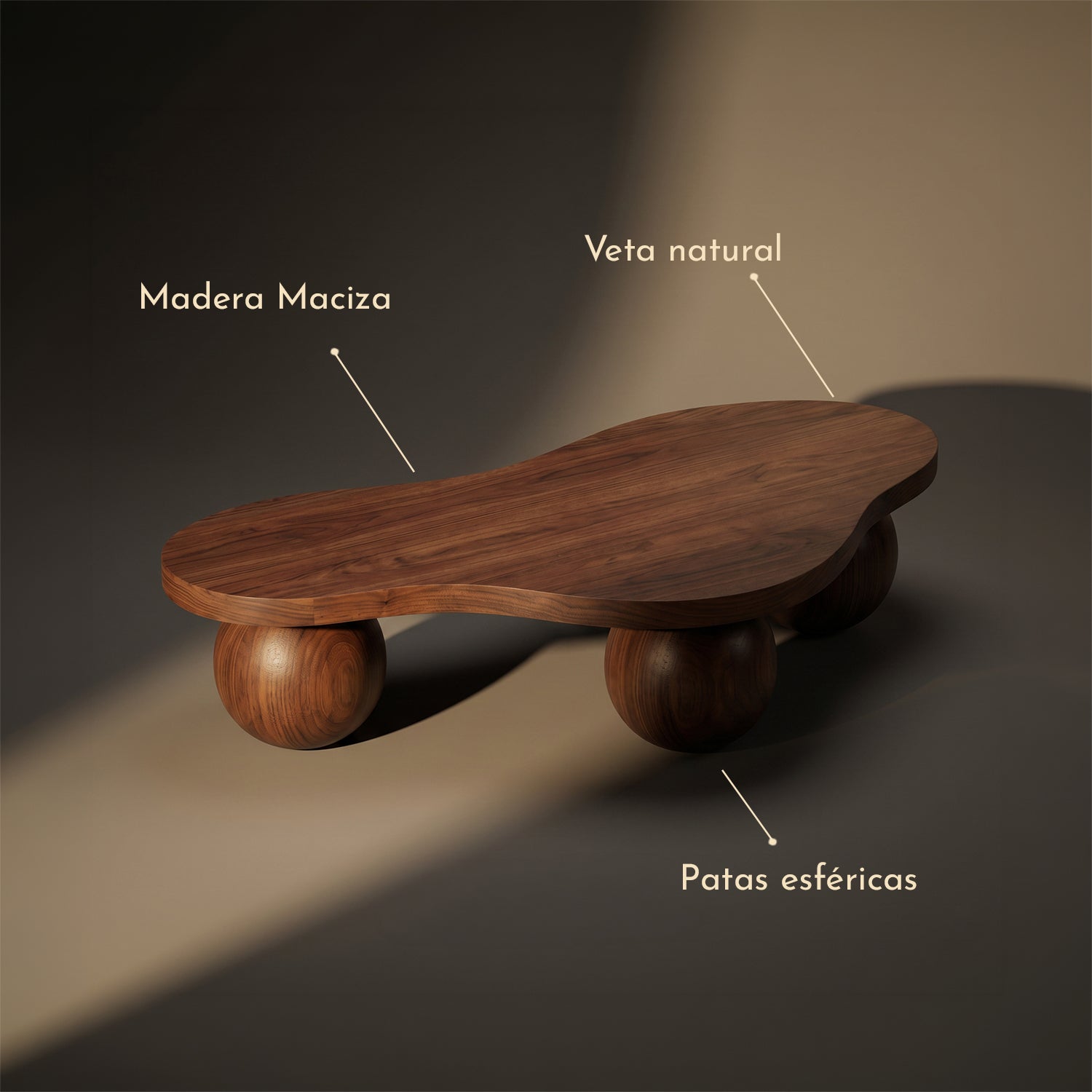 PREVENTA - Mesa de Centro Nube Sphere de Madera