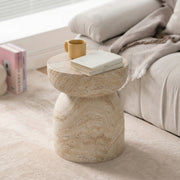 Mesa Lateral Piedra Luna Jupiter Crema