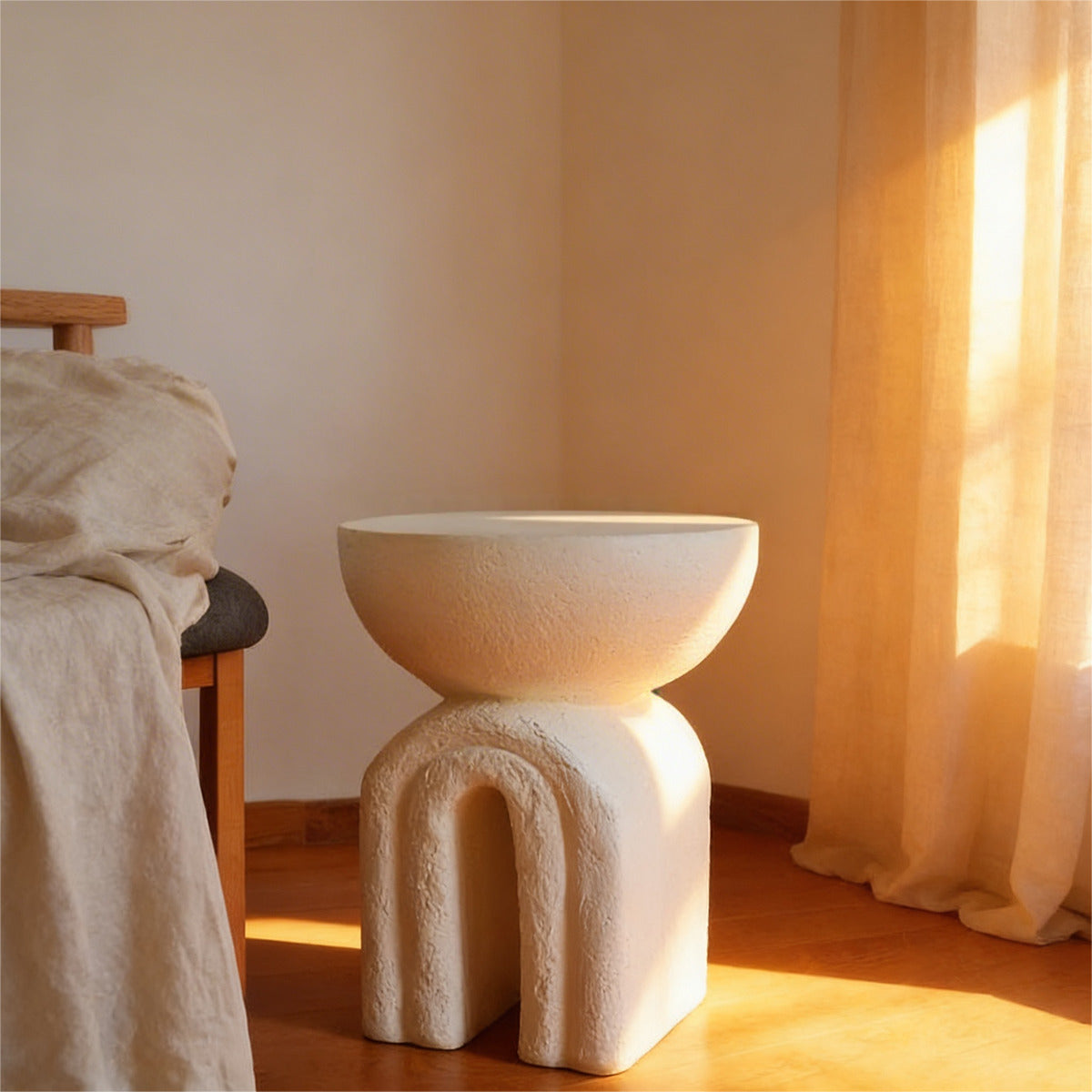 Mesa Lateral Orgánica Wabi Sabi