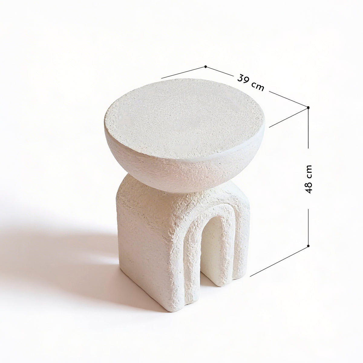 Mesa Lateral Orgánica Wabi Sabi