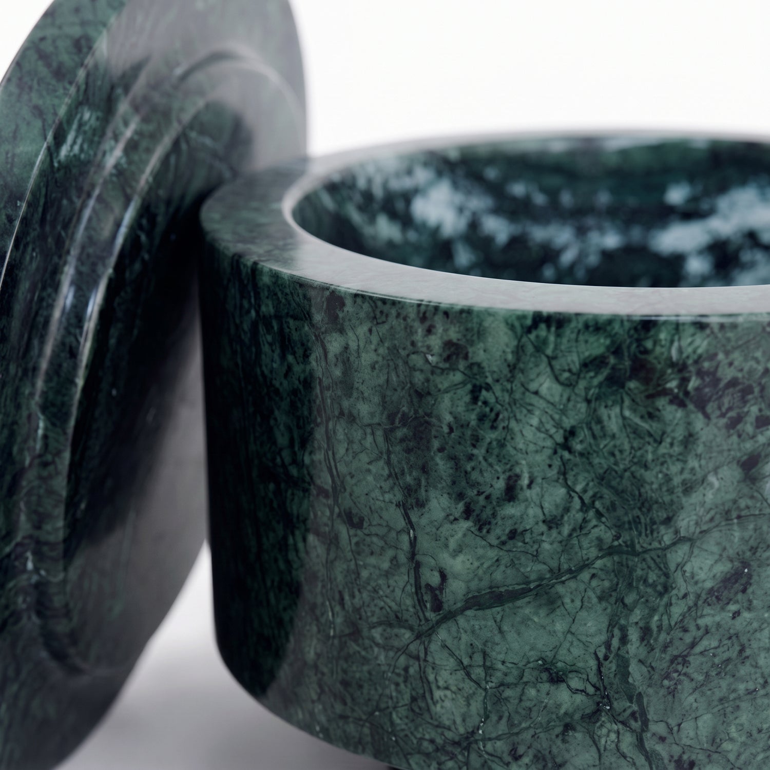 PREVENTA - Mini Bowl con Tapa de Mármol Verde