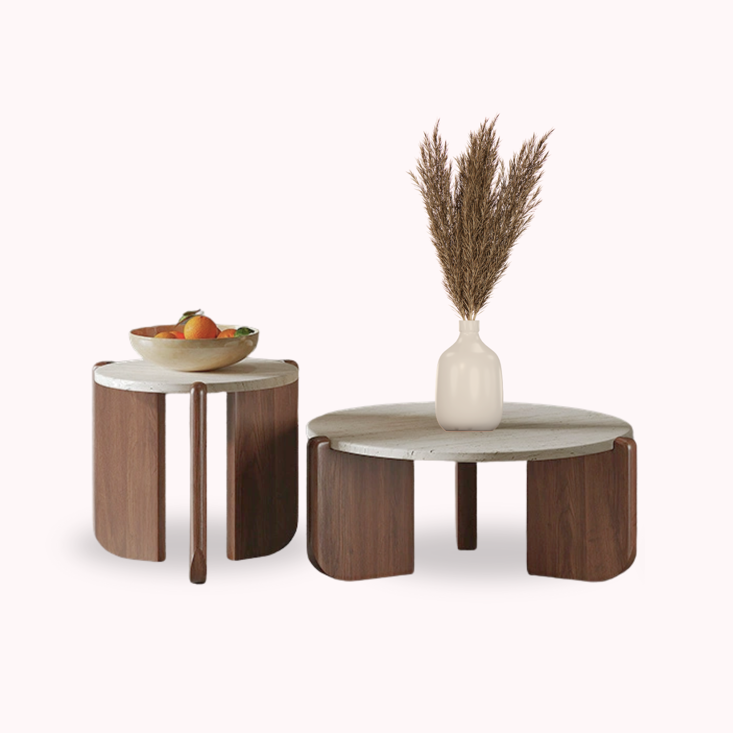 PREVENTA - Mesa de Centro Terra Color Nuez Doble