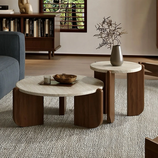 Mesa de Centro Terra Color Nuez Doble