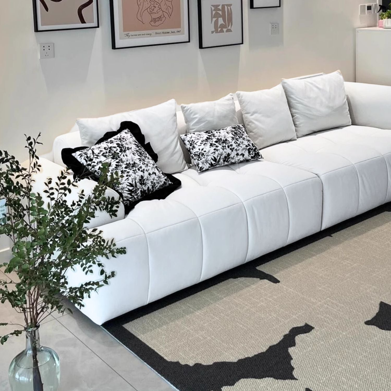 PREVENTA - Sofá Seccional Moderno Blanco Lounge 280cm