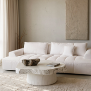 Sofa Seccional Moderno Blanco Lounge 250cm