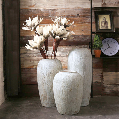 Set Maceteros Jarron Ceramica Rustico 3 Niveles