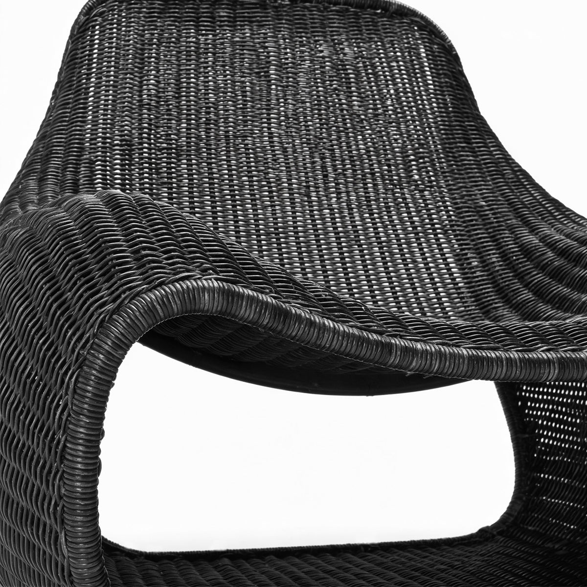 PREVENTA - Poltrona Terraza y Balcón Rattan Minimalista Negra