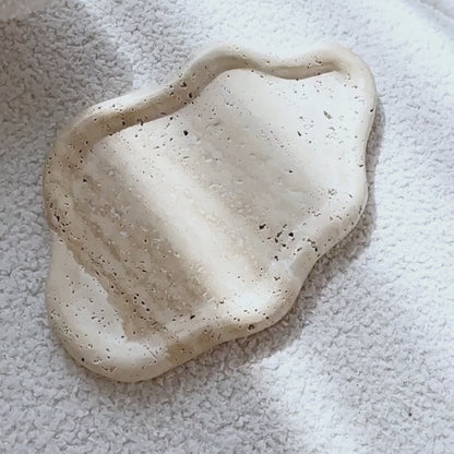 PREVENTA - Bandeja de Piedra Irregular Cloud Travertino