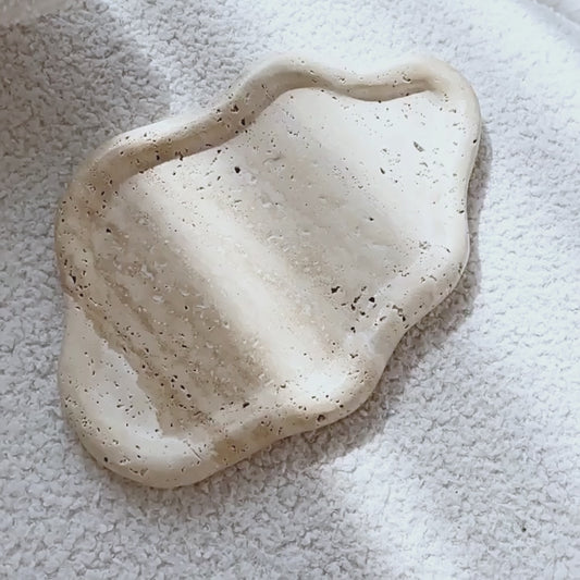 PREVENTA - Bandeja de Piedra Irregular Cloud Travertino