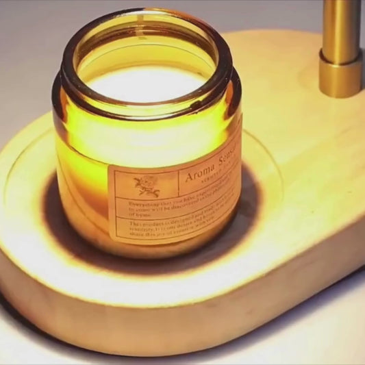 PREVENTA - Lampara Calentadora de Velas Aromaticas Farol Dorado