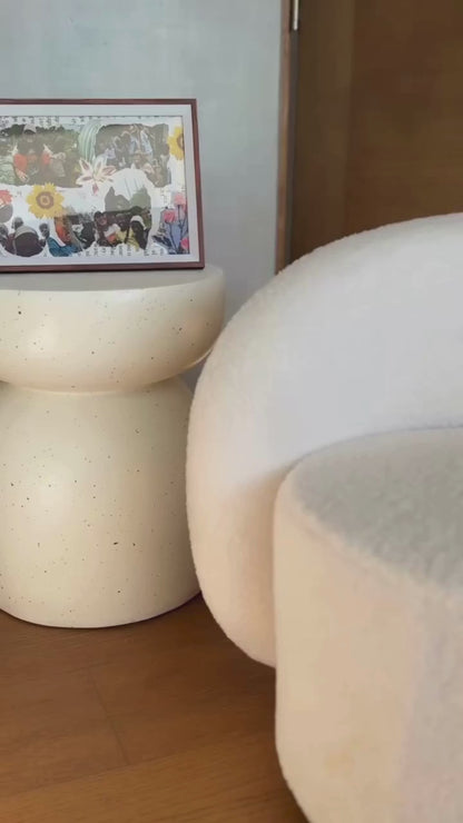 Sofá Curvo Estilo Moderno Sherpa 4 Cuerpos