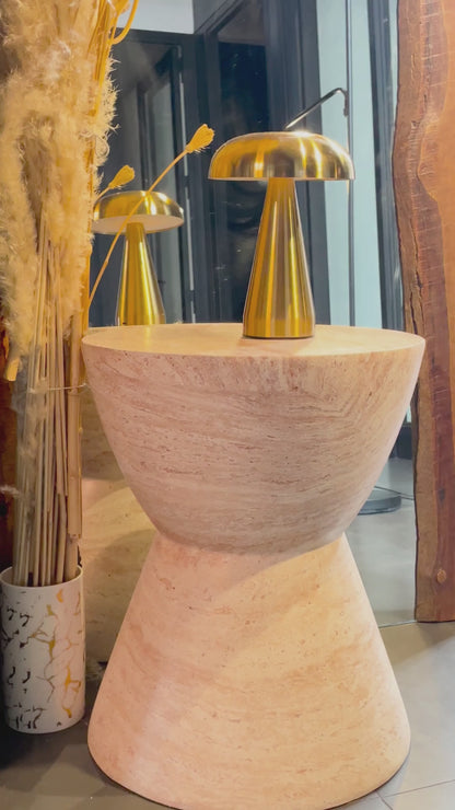 Mesa Lateral Estilo Piedra Cáliz