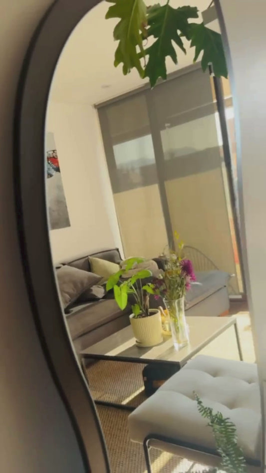 PREVENTA - Espejo Irregular Cuerpo Entero Ebano 170x70cm