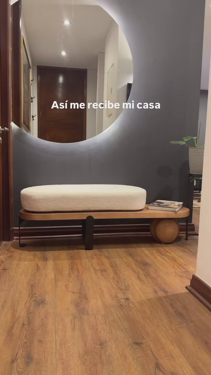 Taburete Moderno Madera Maciza Negro