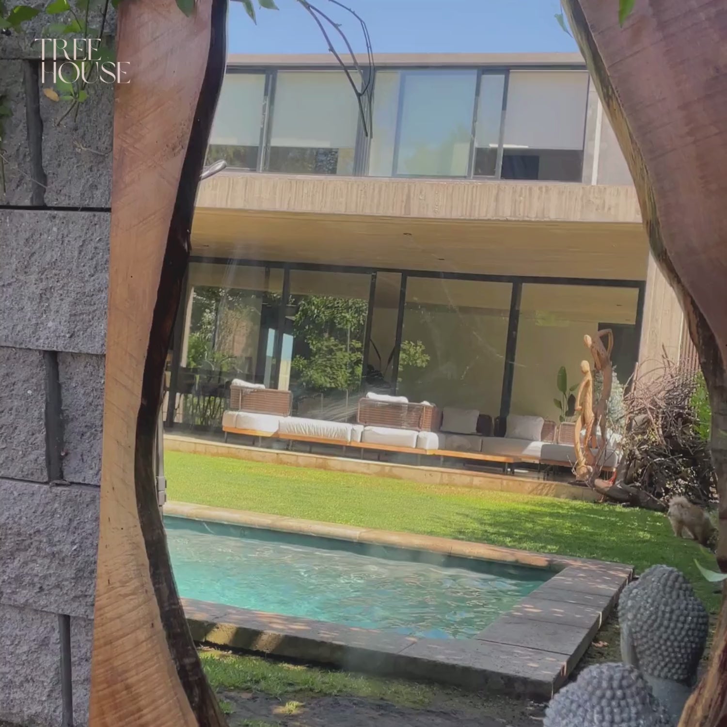 Cargar vídeo: Espejo Madera Rústico Río