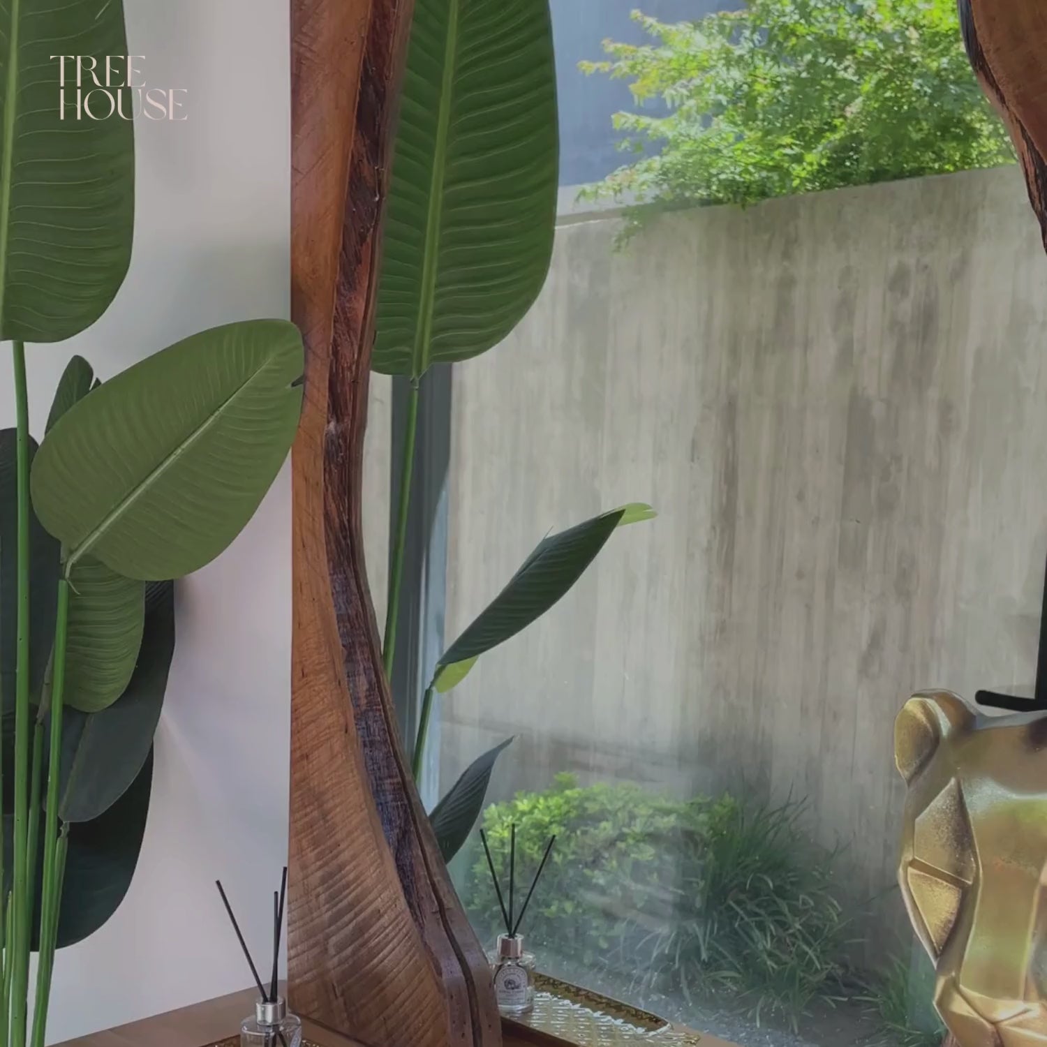 Cargar vídeo: Espejo Madera Rústico Río