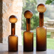 Set de Botellas Decorativas Vidrio Ámbar (45,50 & 56)