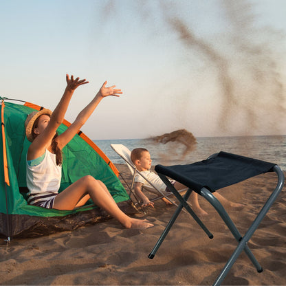 Asiento Plegable Para Camping Negro