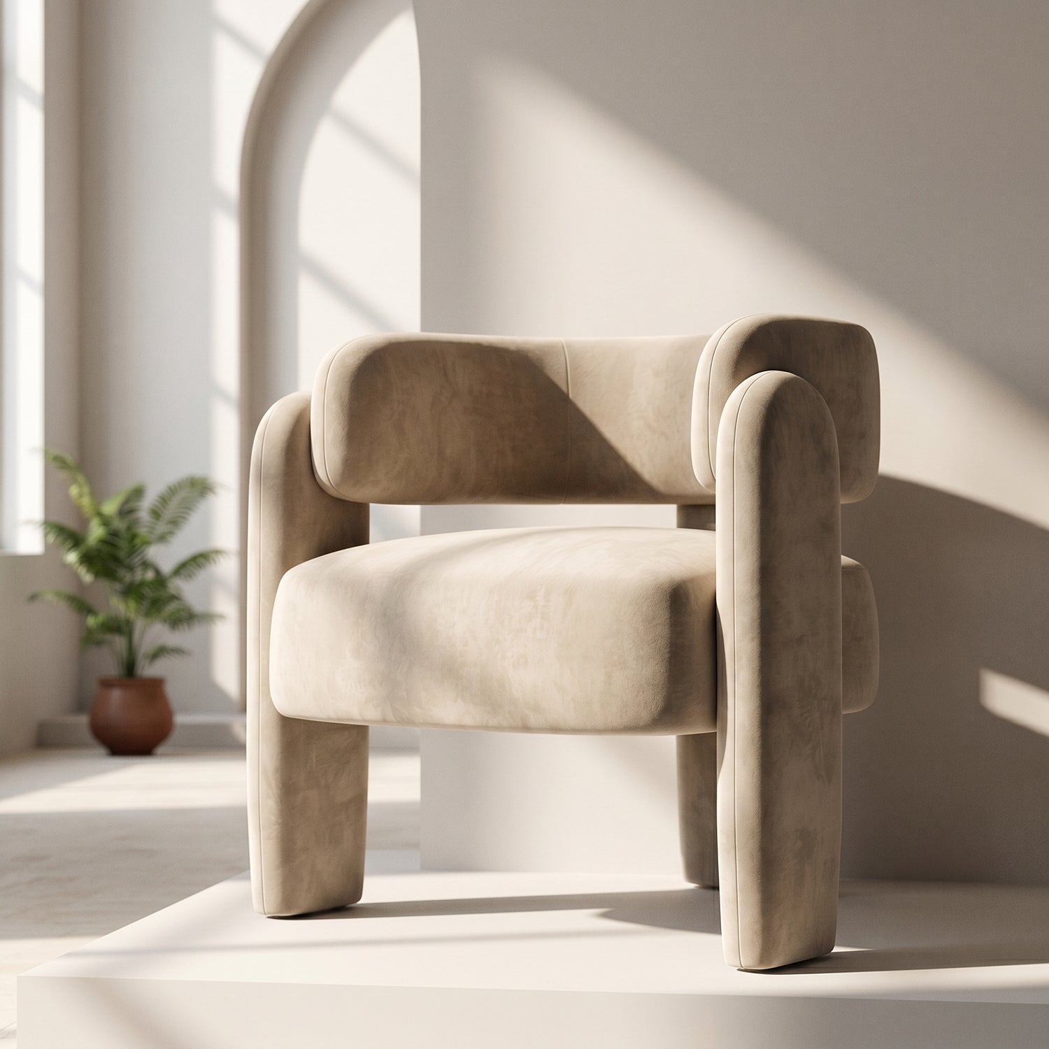 PREVENTA - Sillón Poltrona Luna de Terciopelo