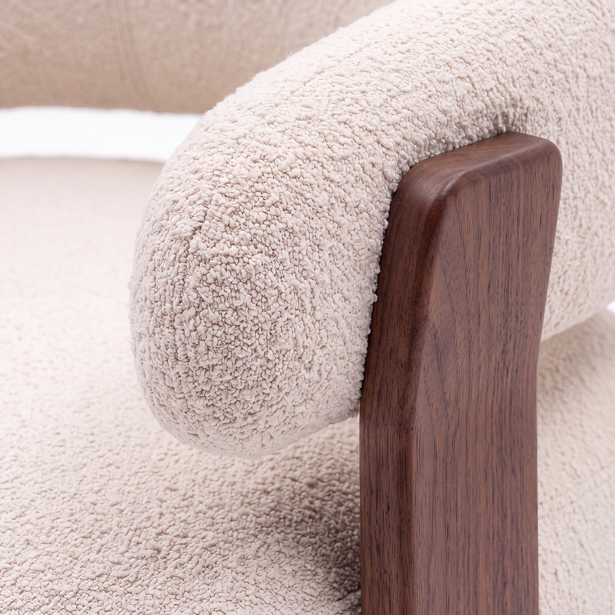 PREVENTA - Sofá Bouclé Madera Beige