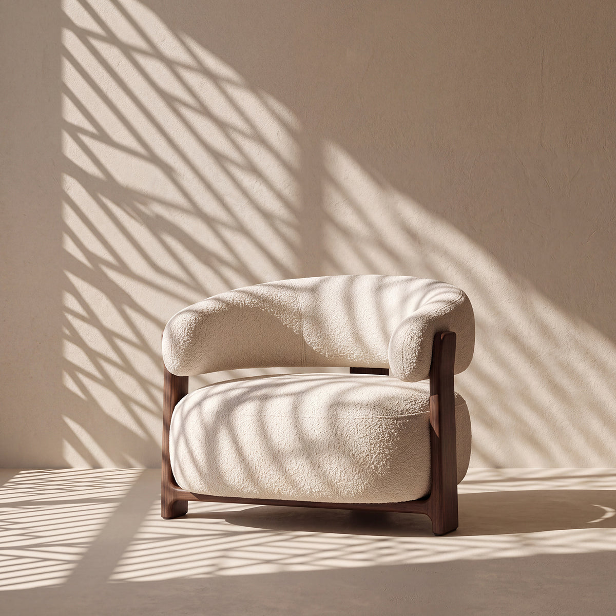PREVENTA - Sofá Bouclé Madera Beige