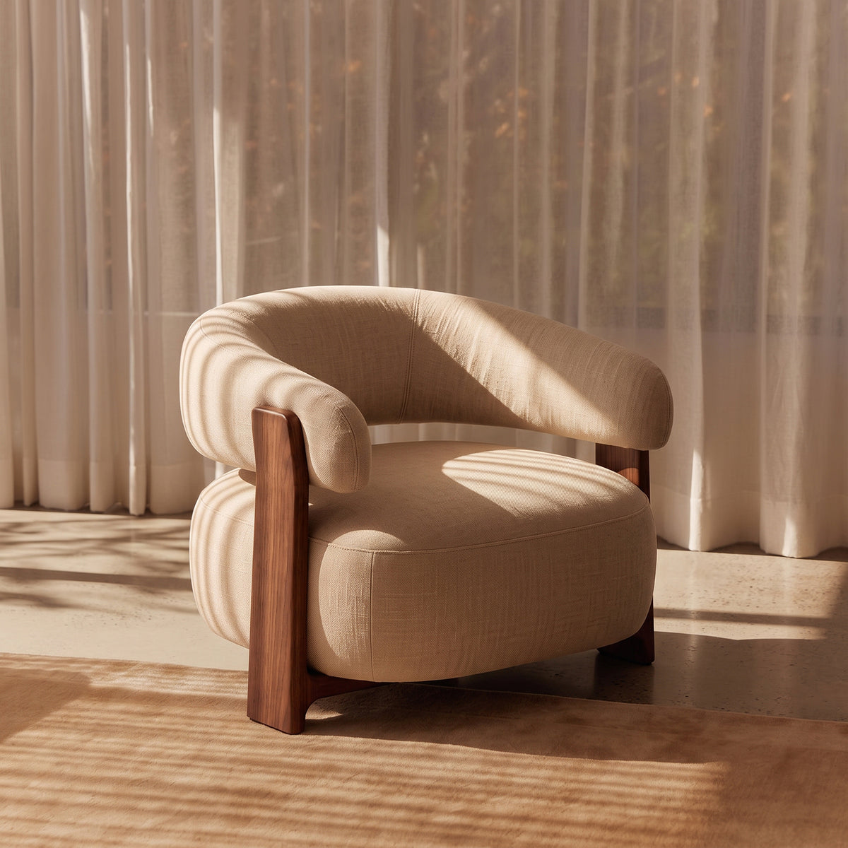 PREVENTA - Sofá Lino Madera Beige