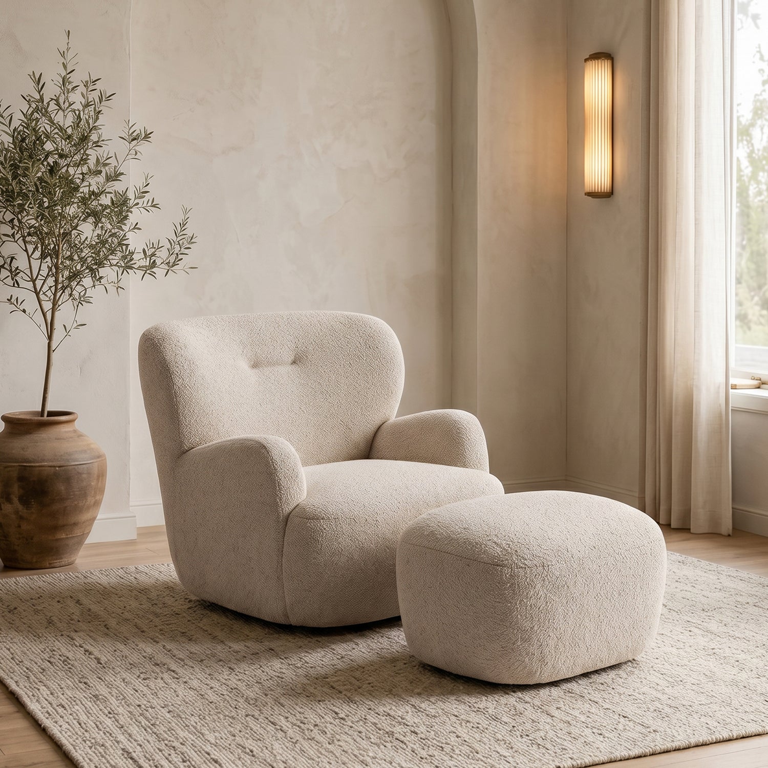 Sitial Relax Blanco con Apoyapiés