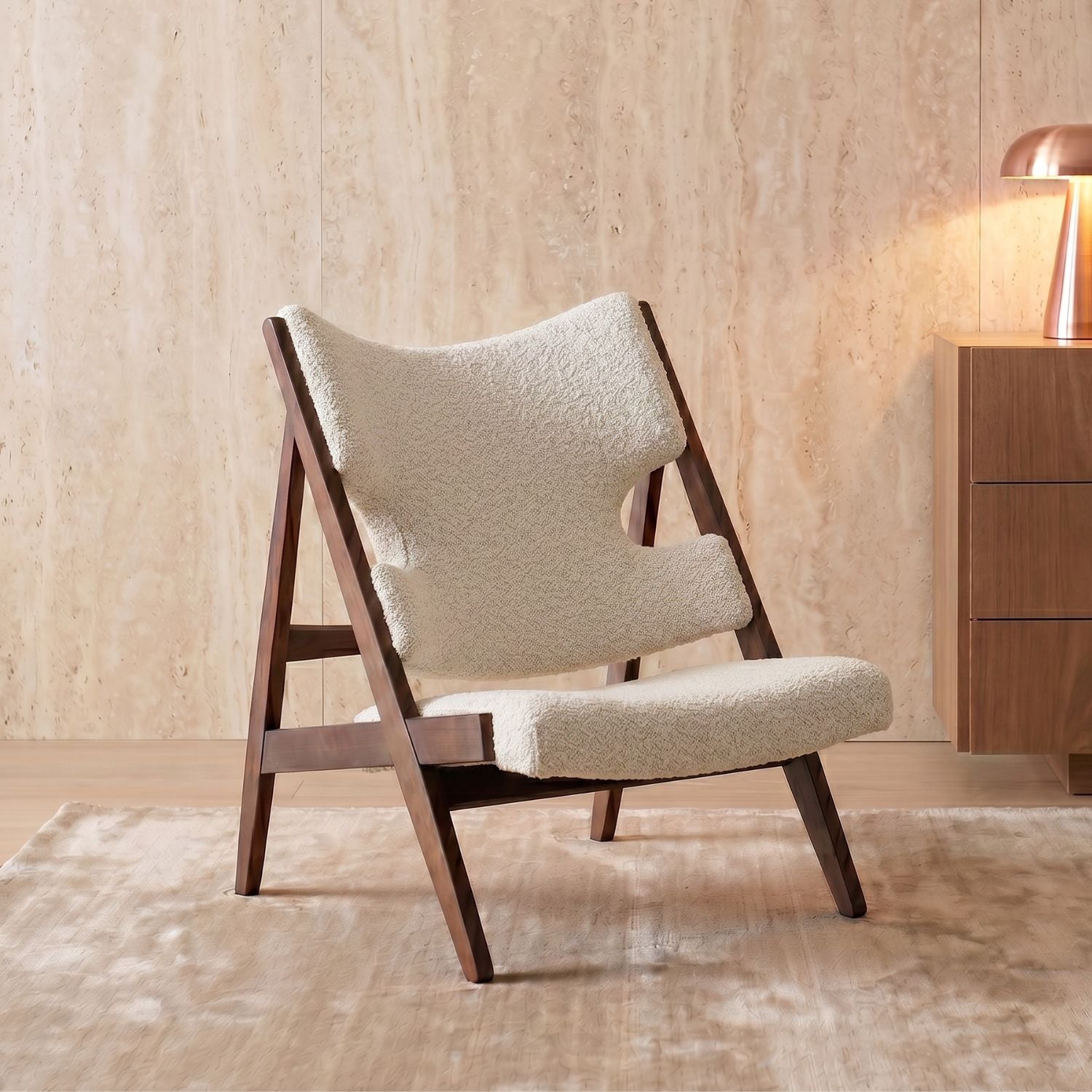 PREVENTA - Sitial de Madera Sherpa Beige