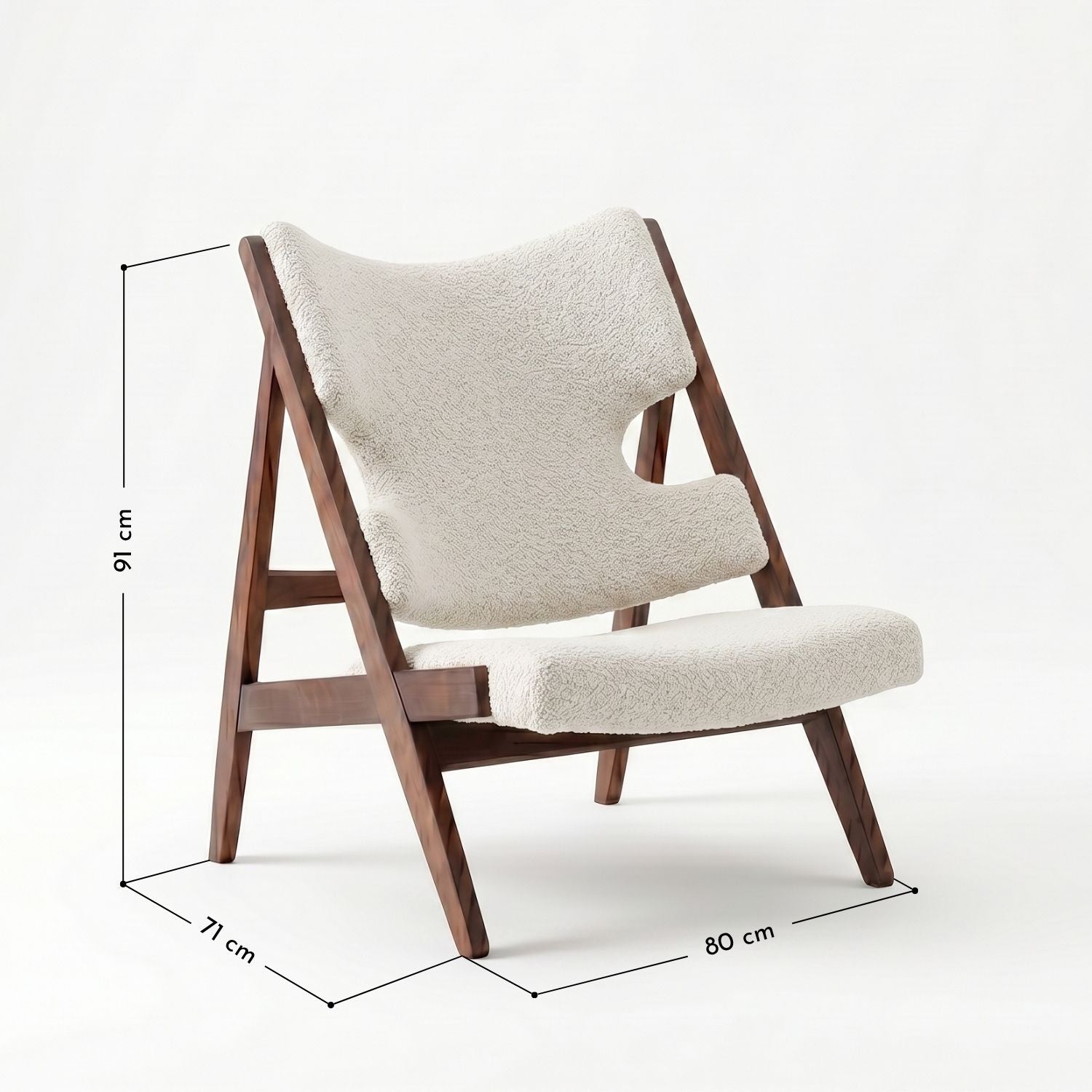 PREVENTA - Sitial de Madera Sherpa Beige