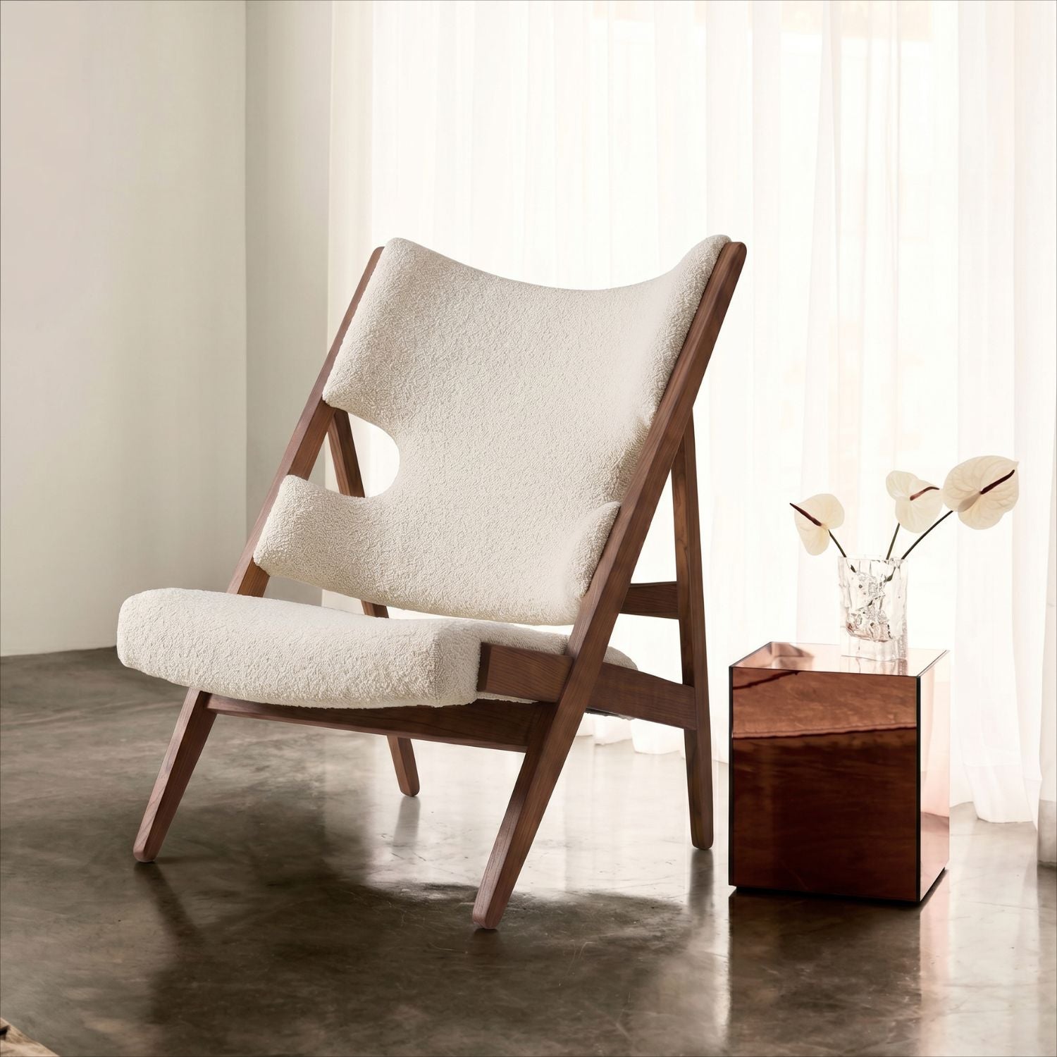 PREVENTA - Sitial de Madera Sherpa Beige