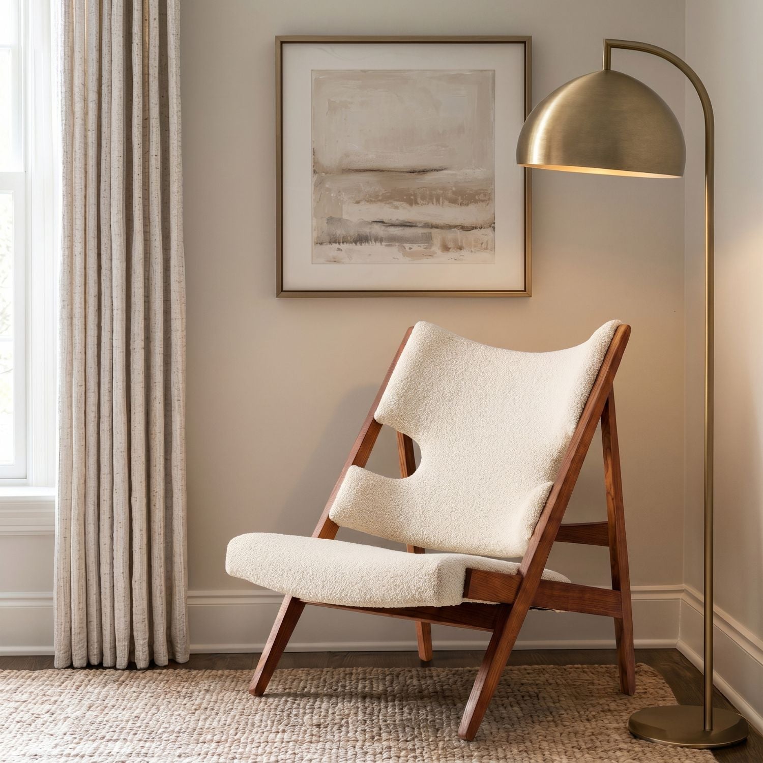 PREVENTA - Sitial de Madera Sherpa Beige