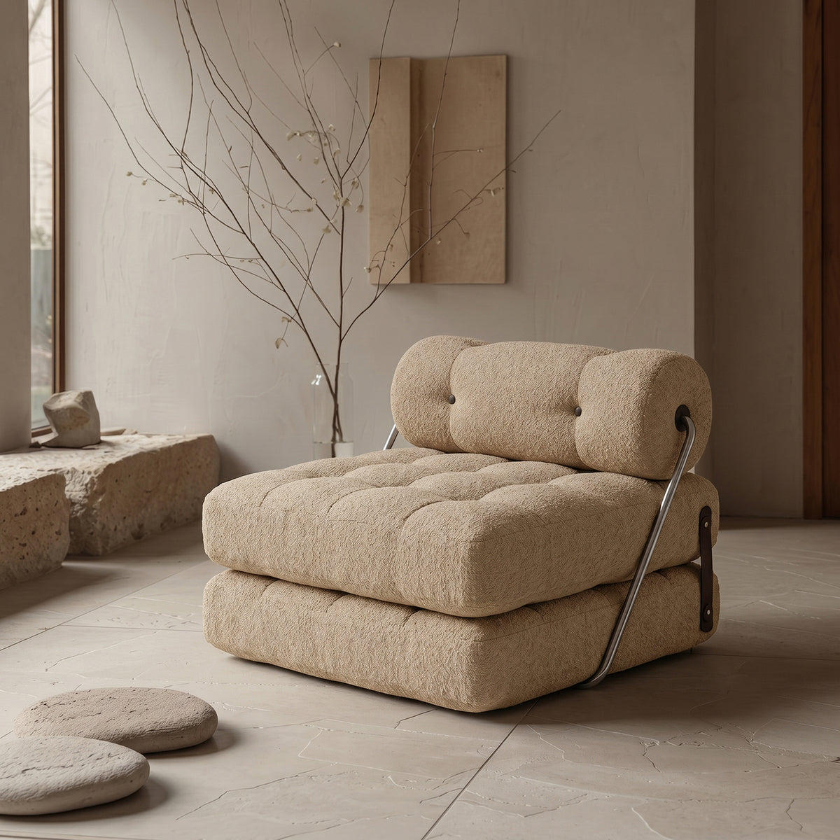 Sofá Cama Bouclé Arena Plegable