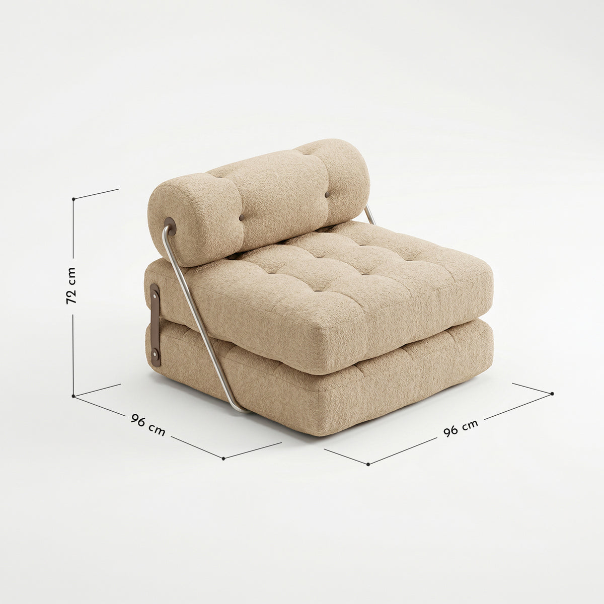 Sofá Cama Bouclé Arena Plegable