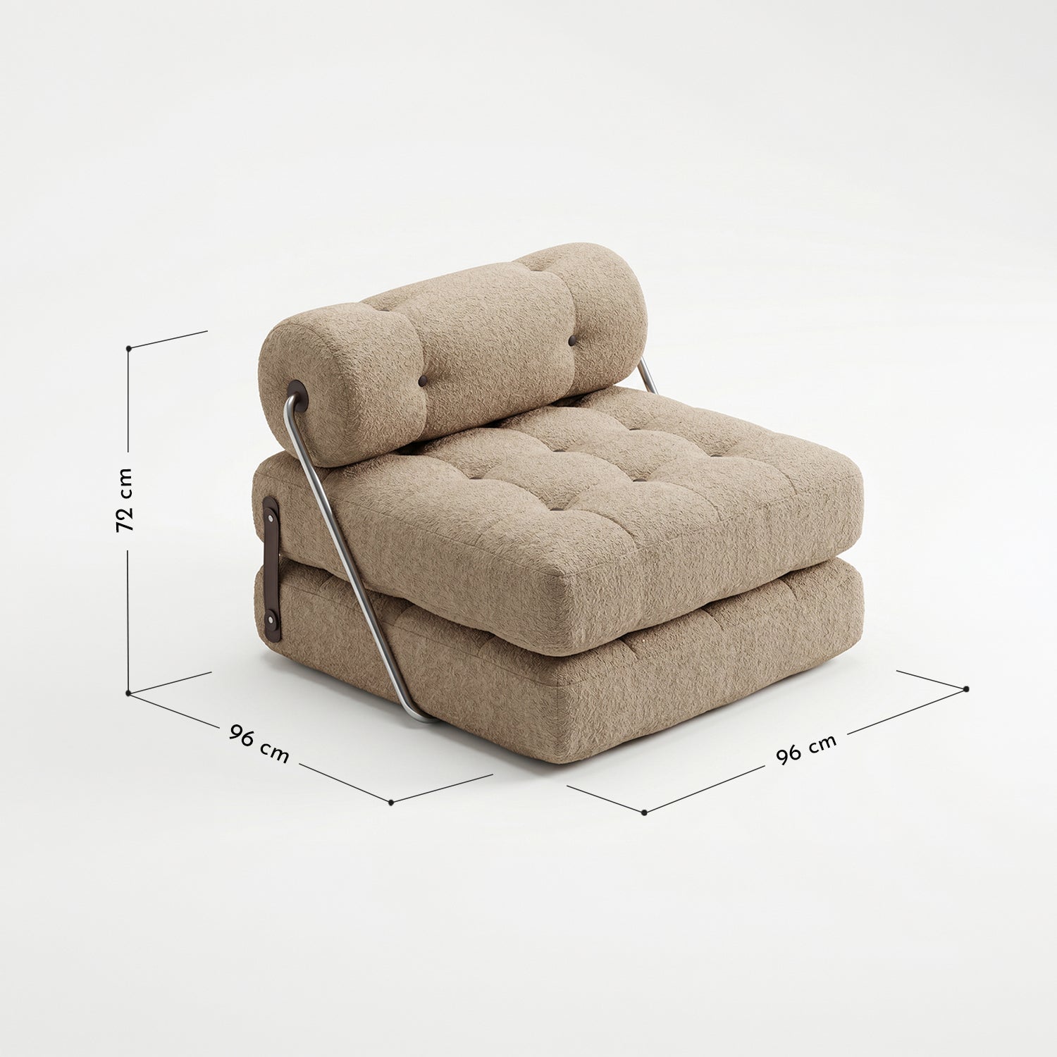 PREVENTA - Sofá Cama Bouclé Arena Plegable