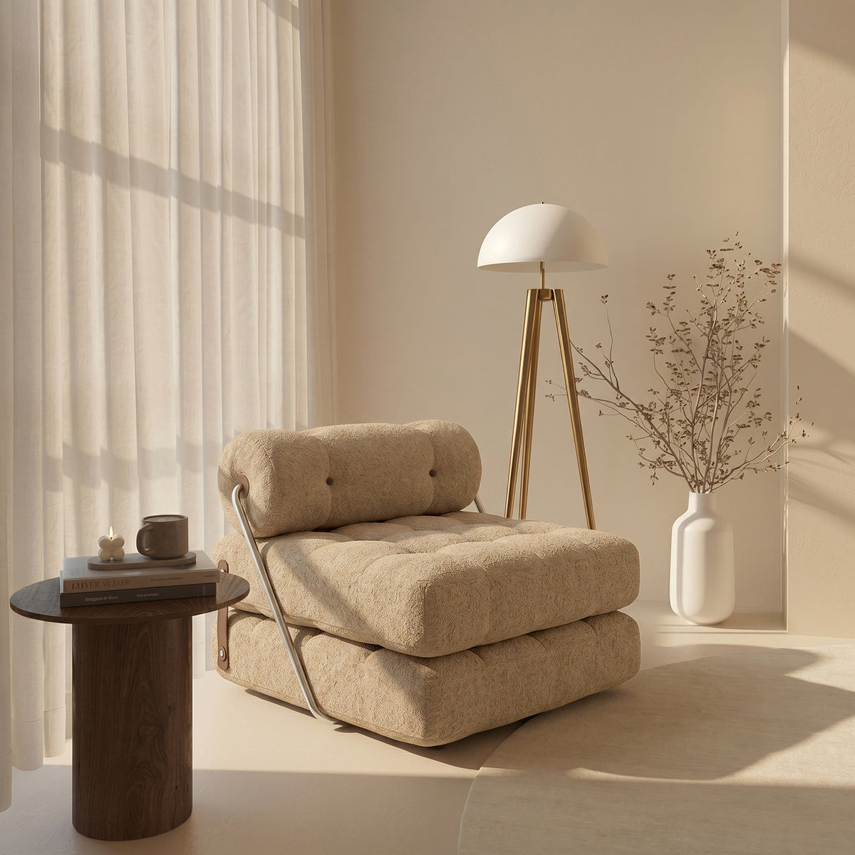 Sofá Cama Bouclé Arena Plegable
