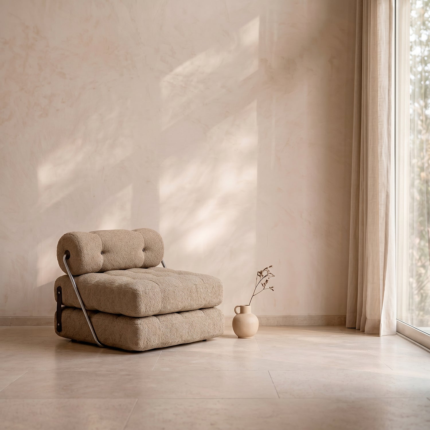 PREVENTA - Sofá Cama Bouclé Arena Plegable