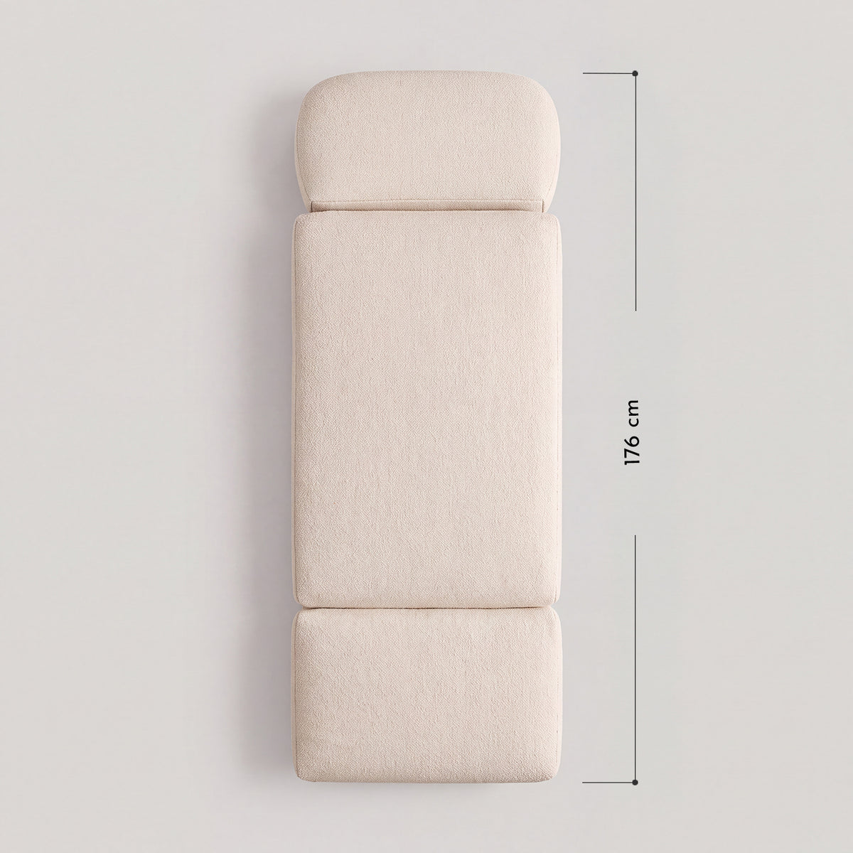 PREVENTA - Sofá Cama Plegable Bouclé Crema