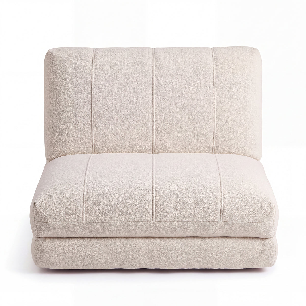 PREVENTA - Sofá Cama Plegable Bouclé Crema
