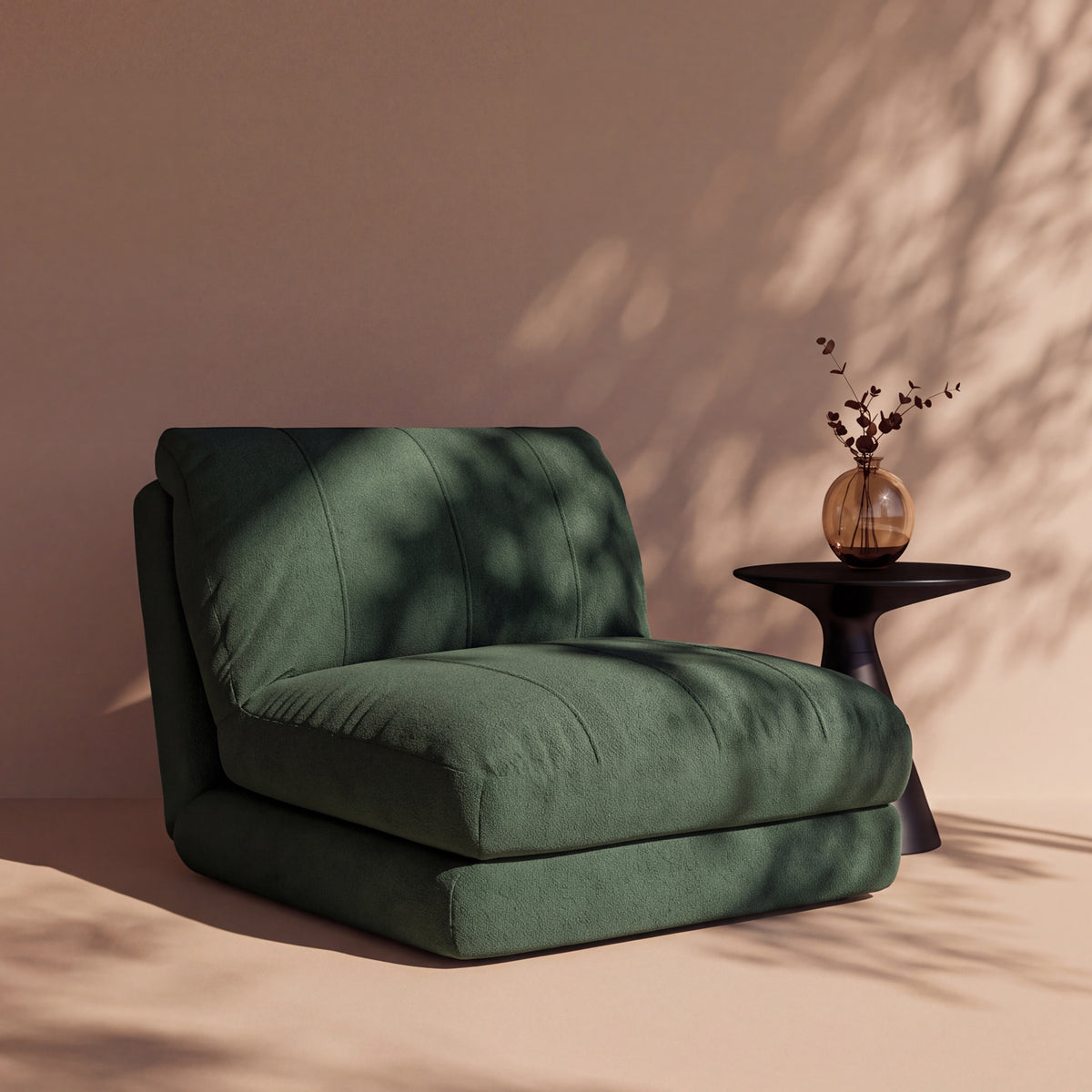 PREVENTA - Sofá Cama Plegable Bouclé Verde