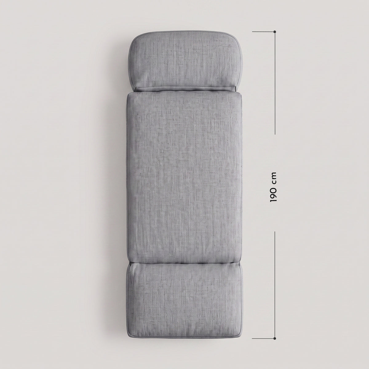 Sofá Plegable Individual Lino Gris