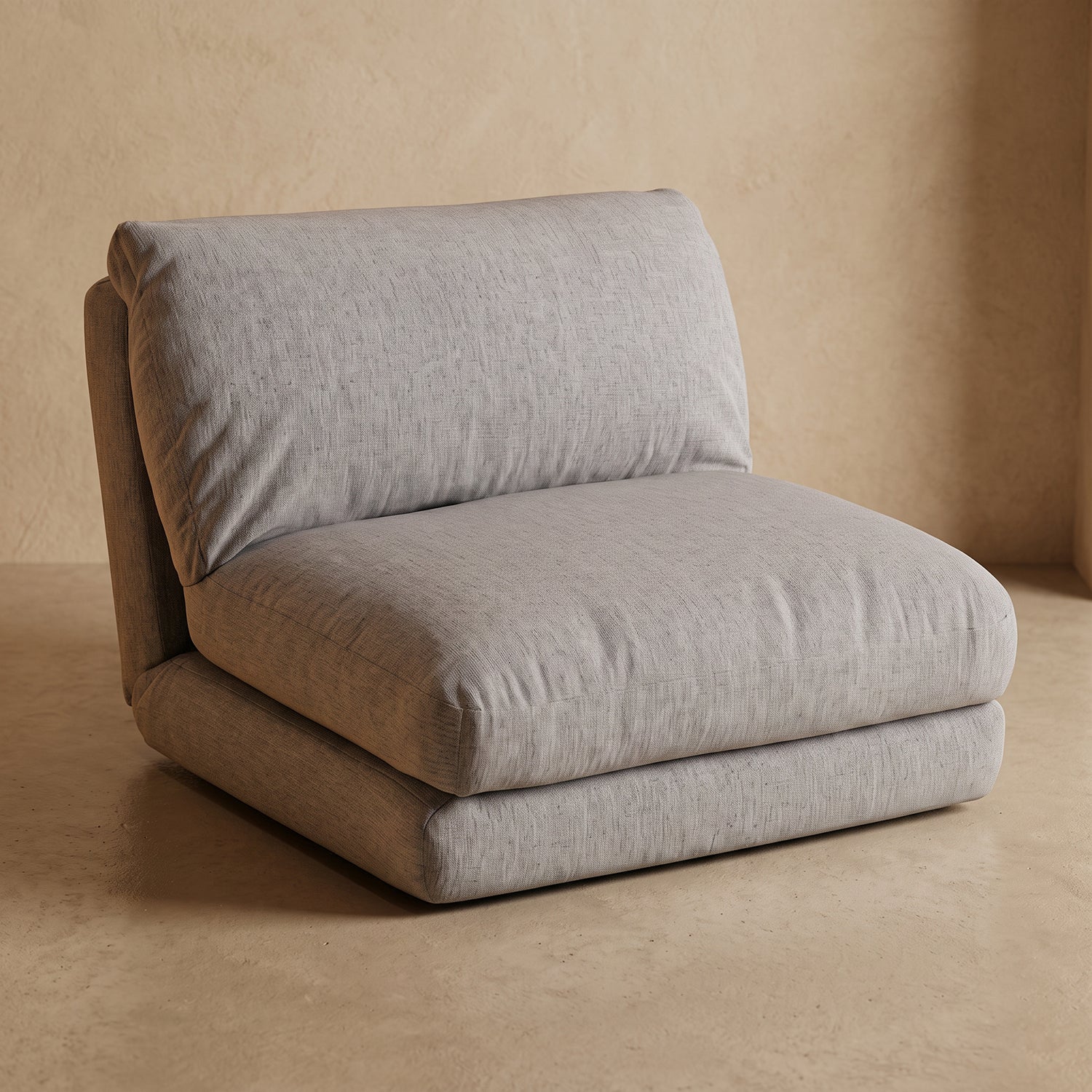 PREVENTA - Sofá Plegable Individual Lino Gris