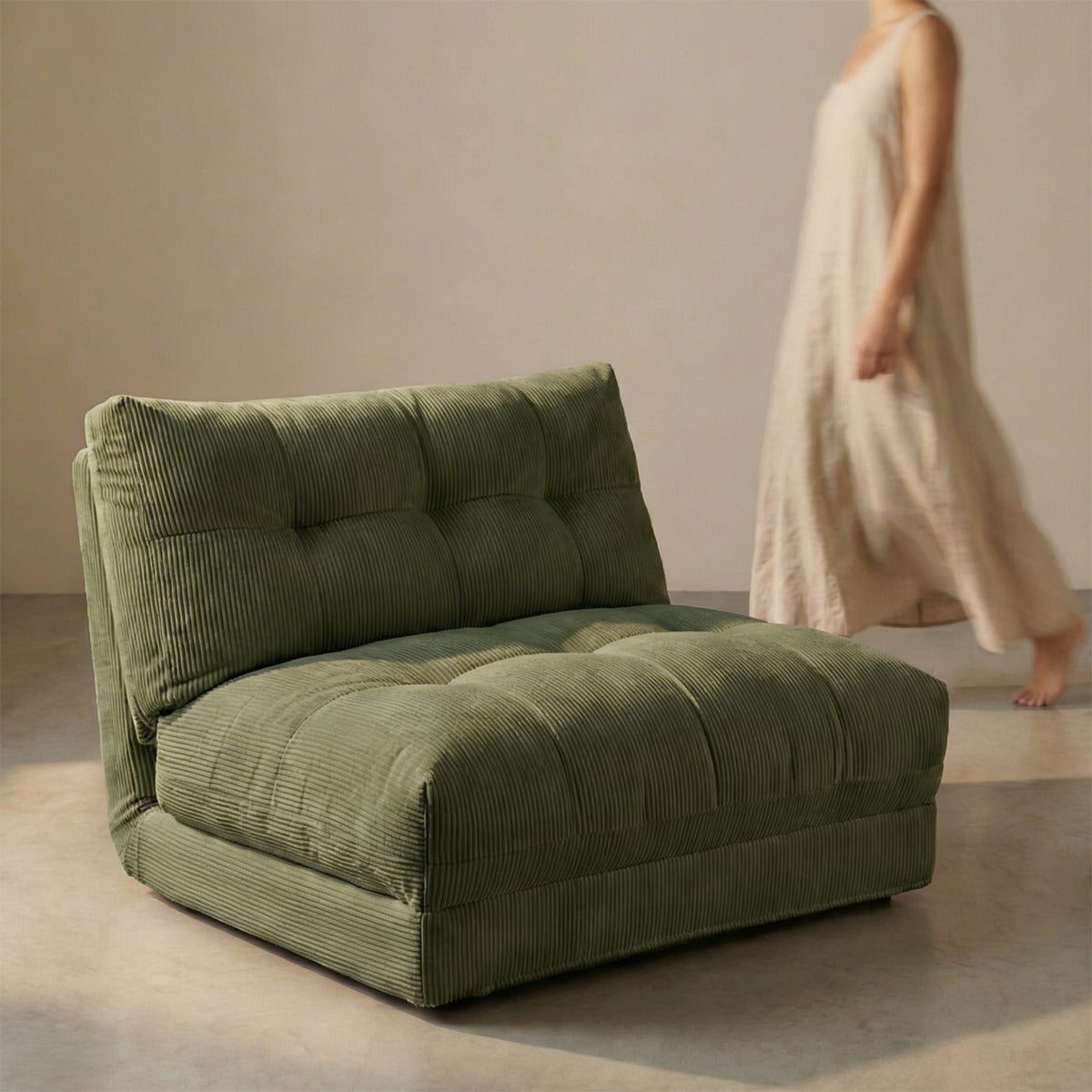 Sofá Cama Plegable Verde