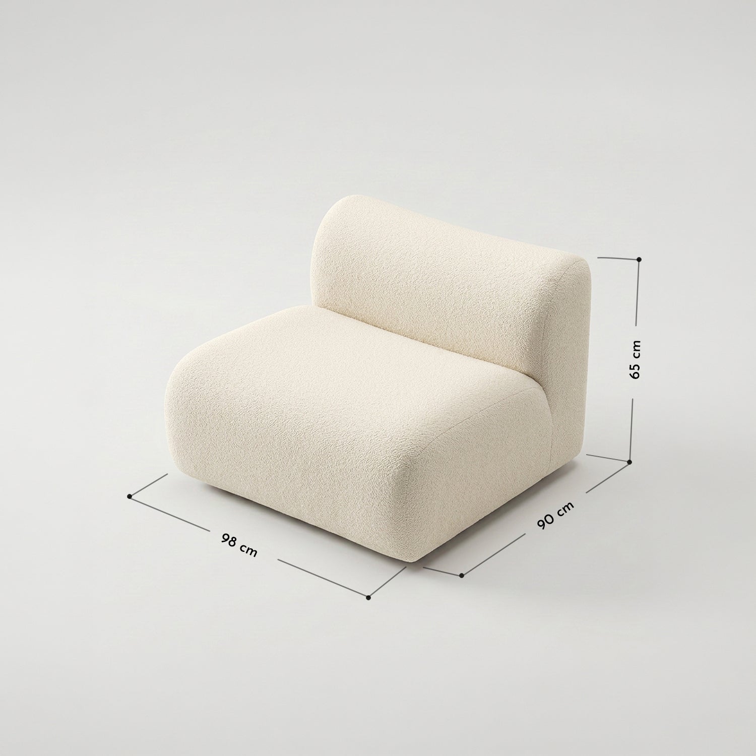 PREVENTA - Sofá Dune Beige 1 Cuerpo con Respaldo