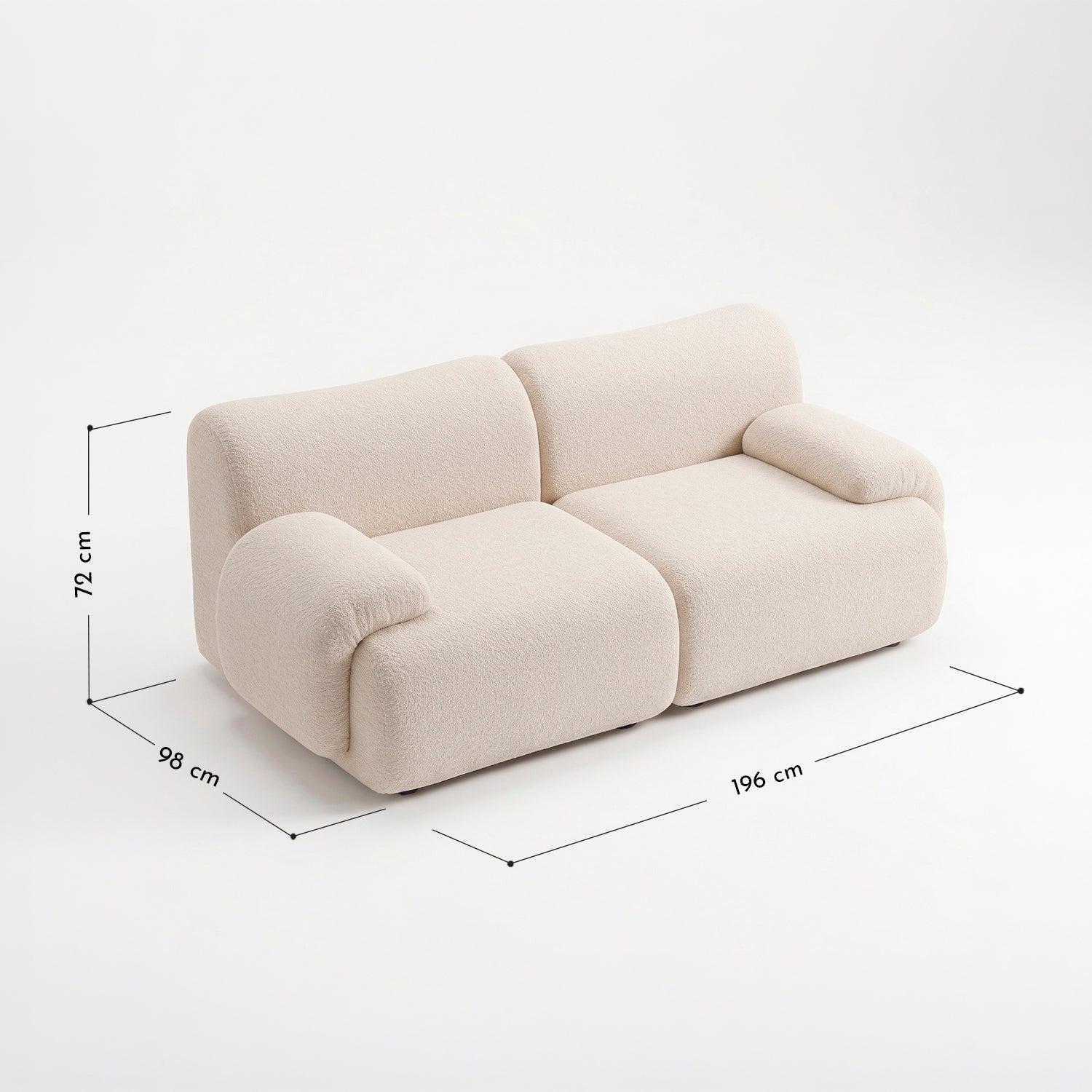 PREVENTA - Sofá Dune Beige 2 Cuerpos