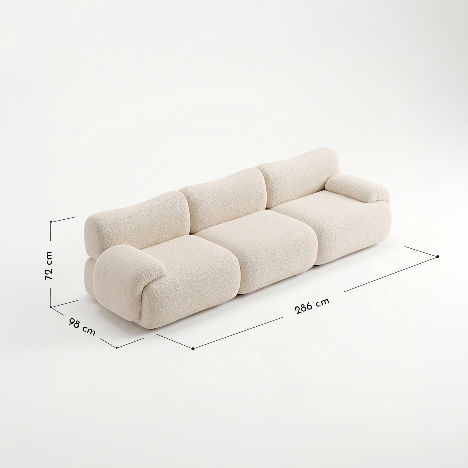 PREVENTA - Sofá Dune Beige 3 Cuerpos